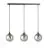 Emibig Pendelleuchte Cosmo Stahl Schwarz | Geeignet für 3x E14 - Max 10W