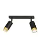 Emibig Deckenleuchte Hiro Stahl Schwarz | Geeignet für 2x GU10 - Max 10W