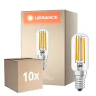 Mehrfachpackung 10x Ledvance Special LED E14 Röhre one-handed Fadenlampe Klar 4.2W 470lm - 827 Extra Warmweiß | Ersatz für 40W